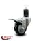 Service Caster 3'' Black Poly Swivel 1-5/8'' Expanding Stem Caster Total Lock Brake SCC-EXTTL20S314-PPUB-BLK-158 - alternate 4
